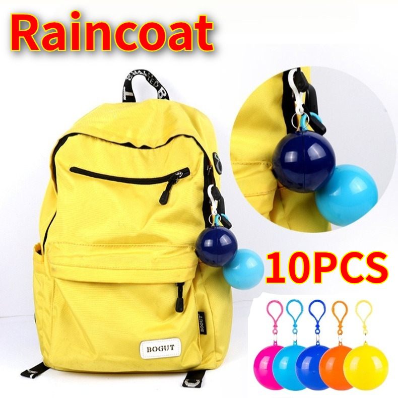10 PEÇAS Mini Ponchos de Chuva - Emergency Poncho Rain avaliação e preço