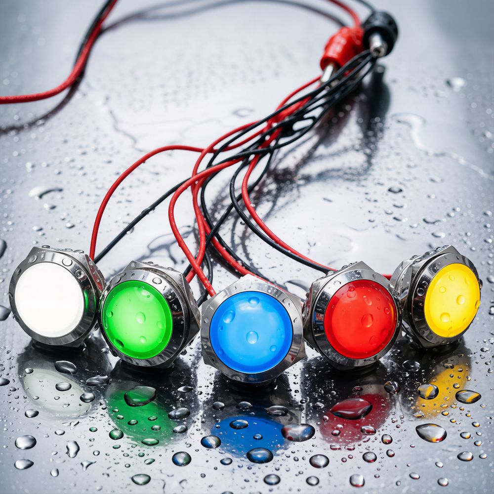 Luz Indicadora LED Metálica 12 - Signal Panel Orange avaliação e preço