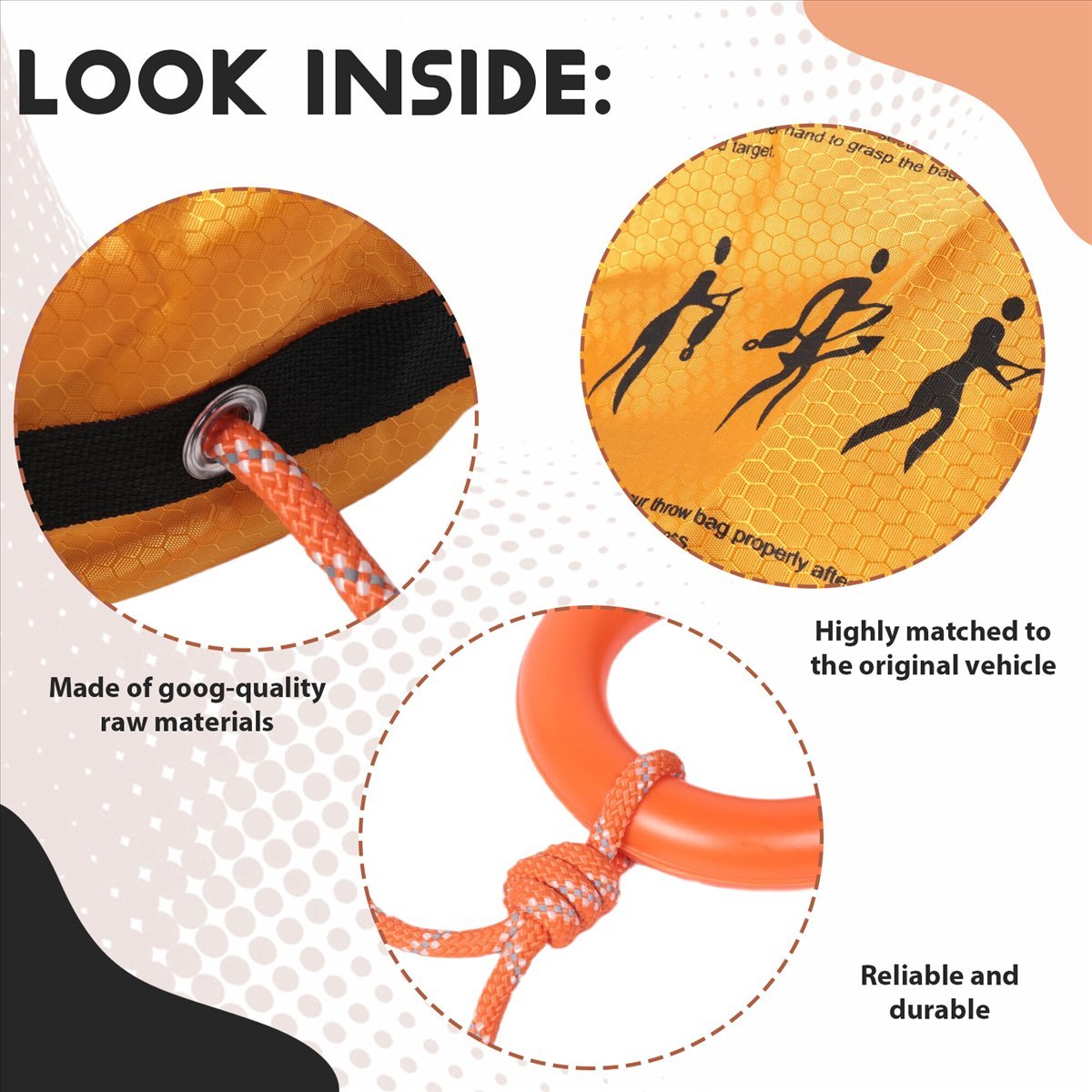 Corda de Resgate Refletiva Hap - Rescue Rope Throw avaliação e preço