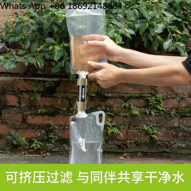 Saco de purificação de água po - Water Purification Straw avaliação e preço